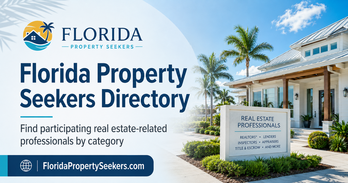 Florida real estate agents and property services directory